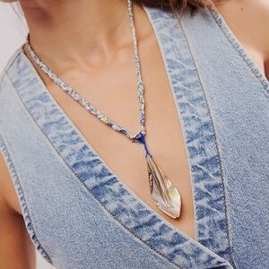 Ariana Ost The Era Strand Necklace in Blue | Free People